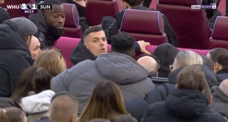 Granit Xhaka nervozohet nga provokimet, kapet me tifozin e West Hamit